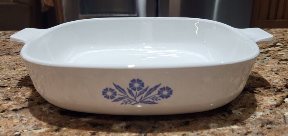Vintage 9 Inch Corning Ware Casserole P-9-B Blue Cornflower NO LID